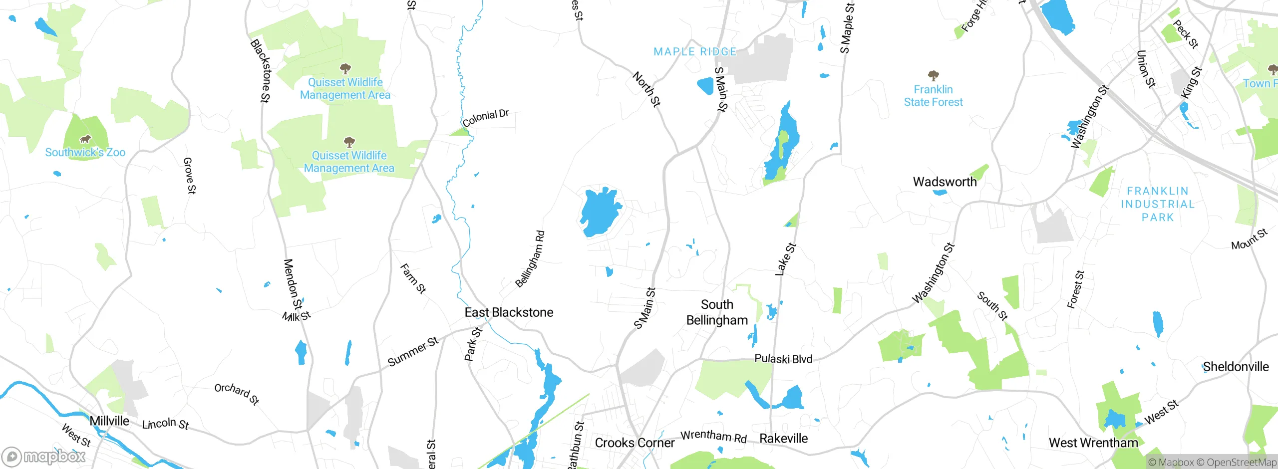 Map showing approximate location