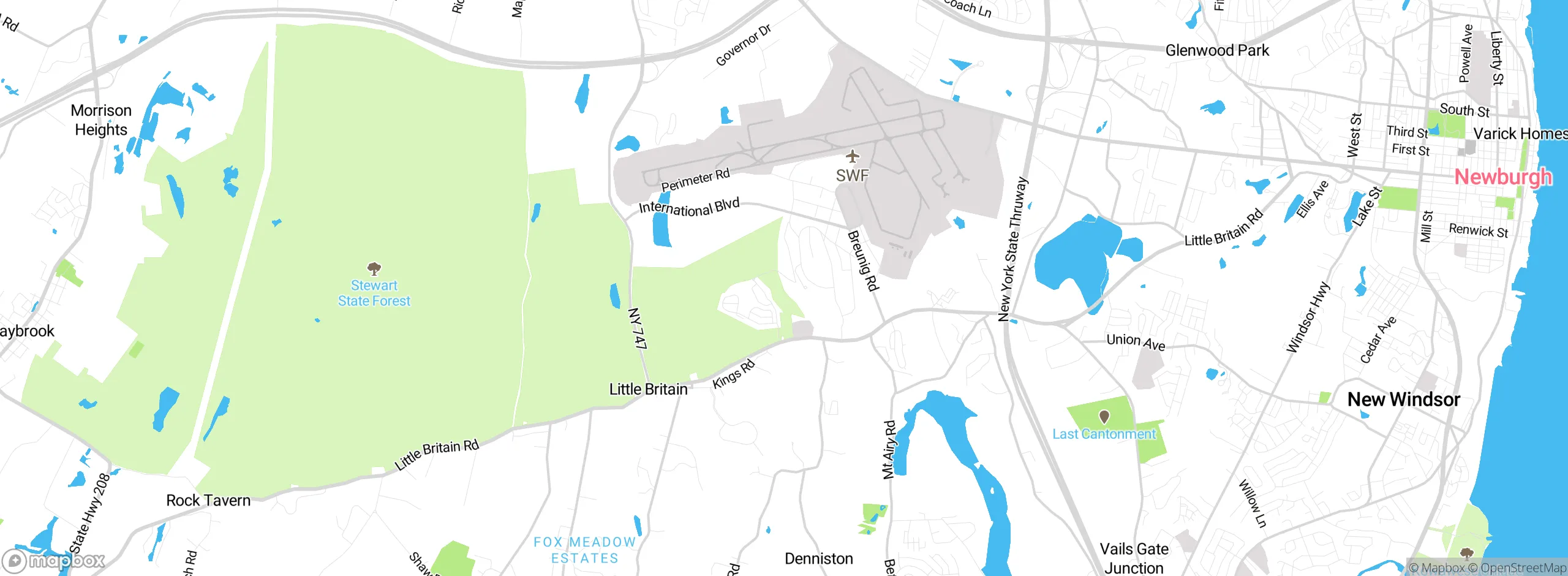 Map showing approximate location