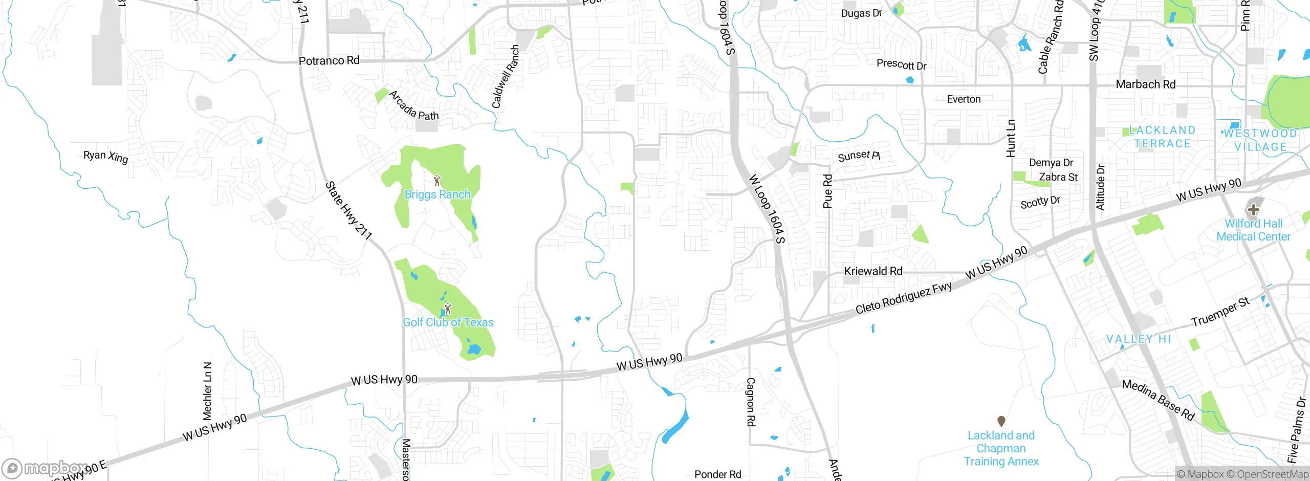 Map showing approximate location