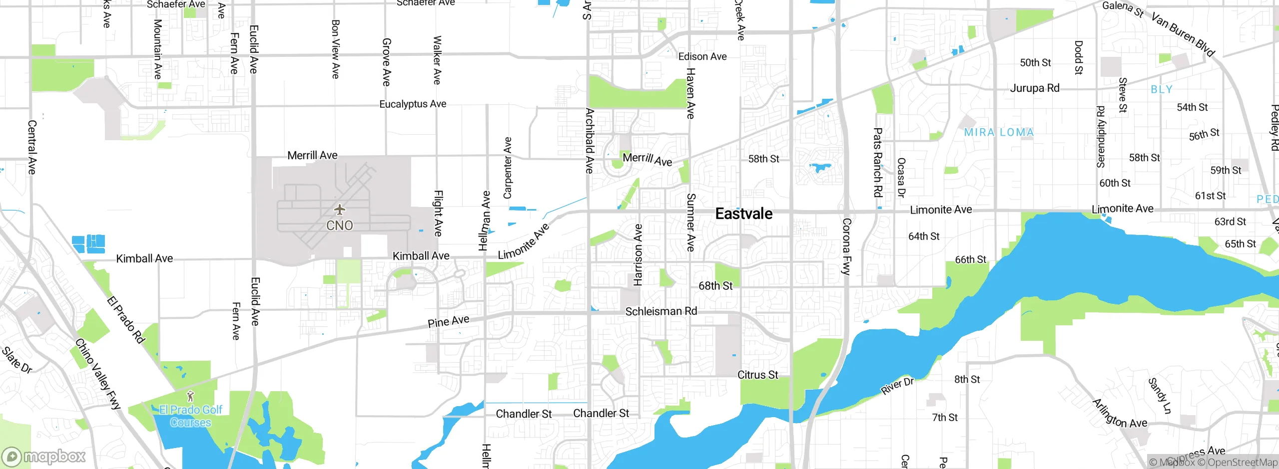 Map showing approximate location