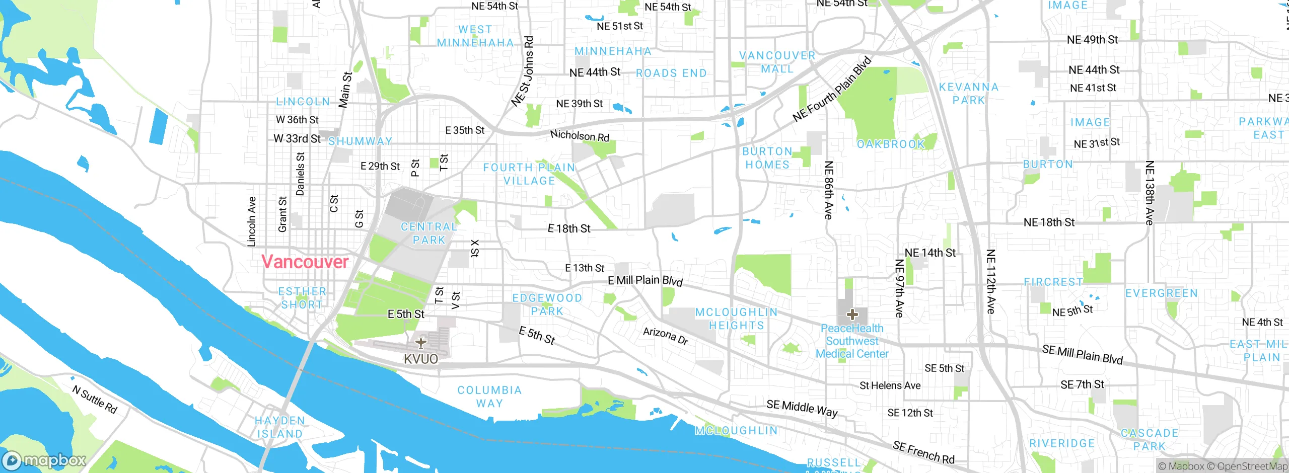 Map showing approximate location