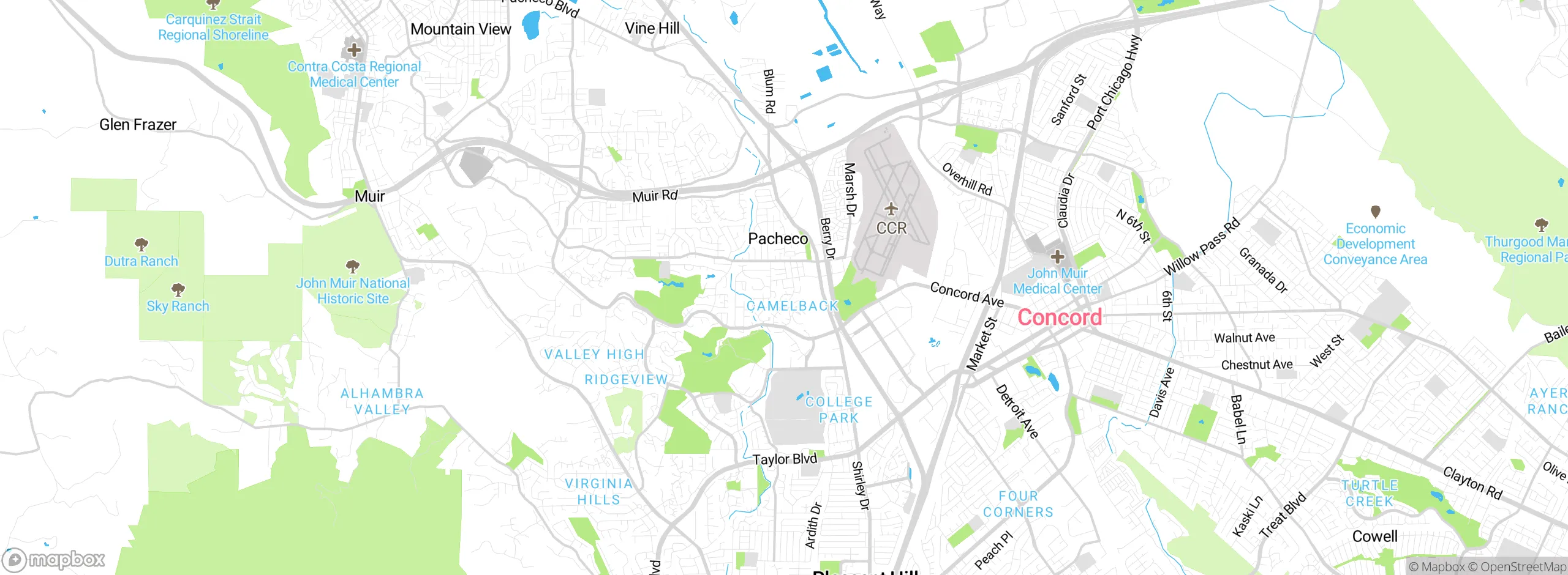 Map showing approximate location
