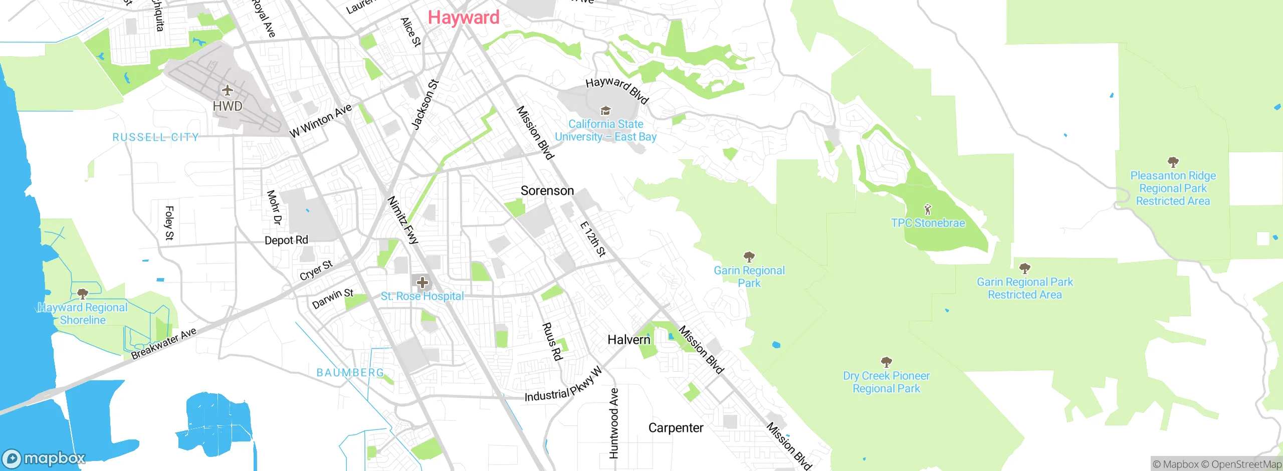 Map showing approximate location
