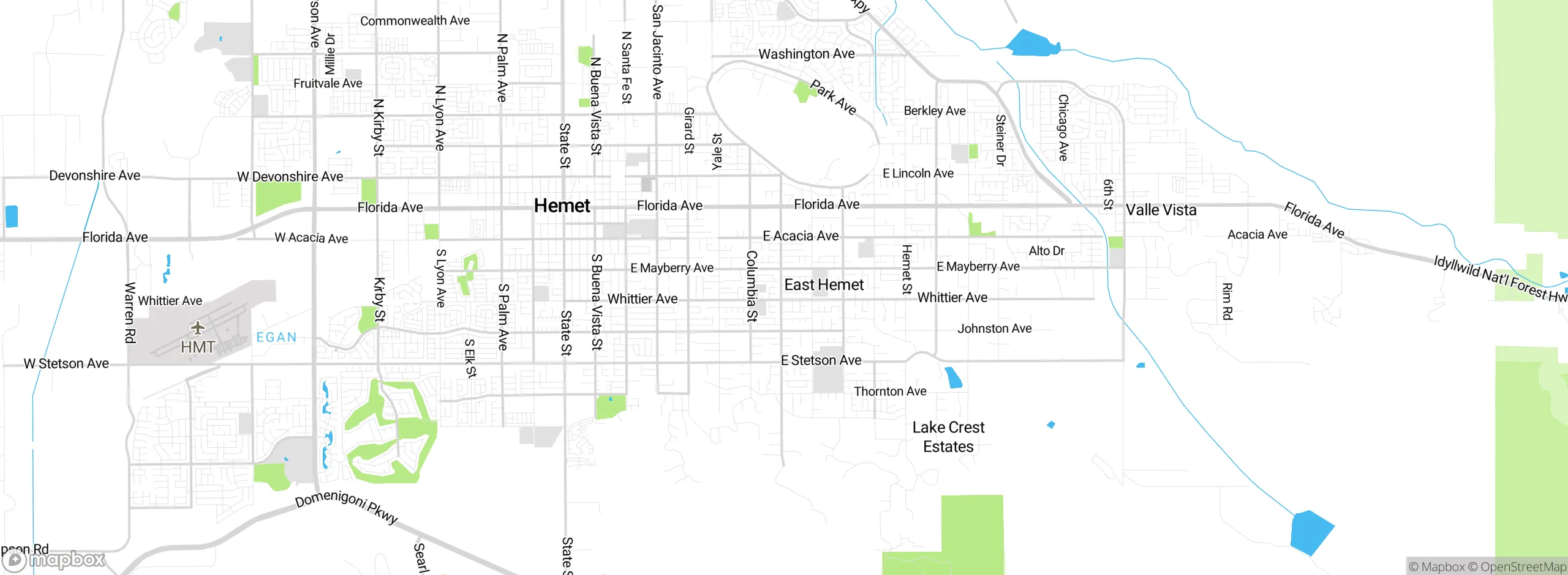Map showing approximate location