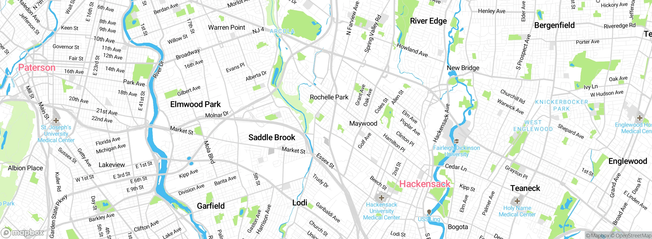 Map showing approximate location