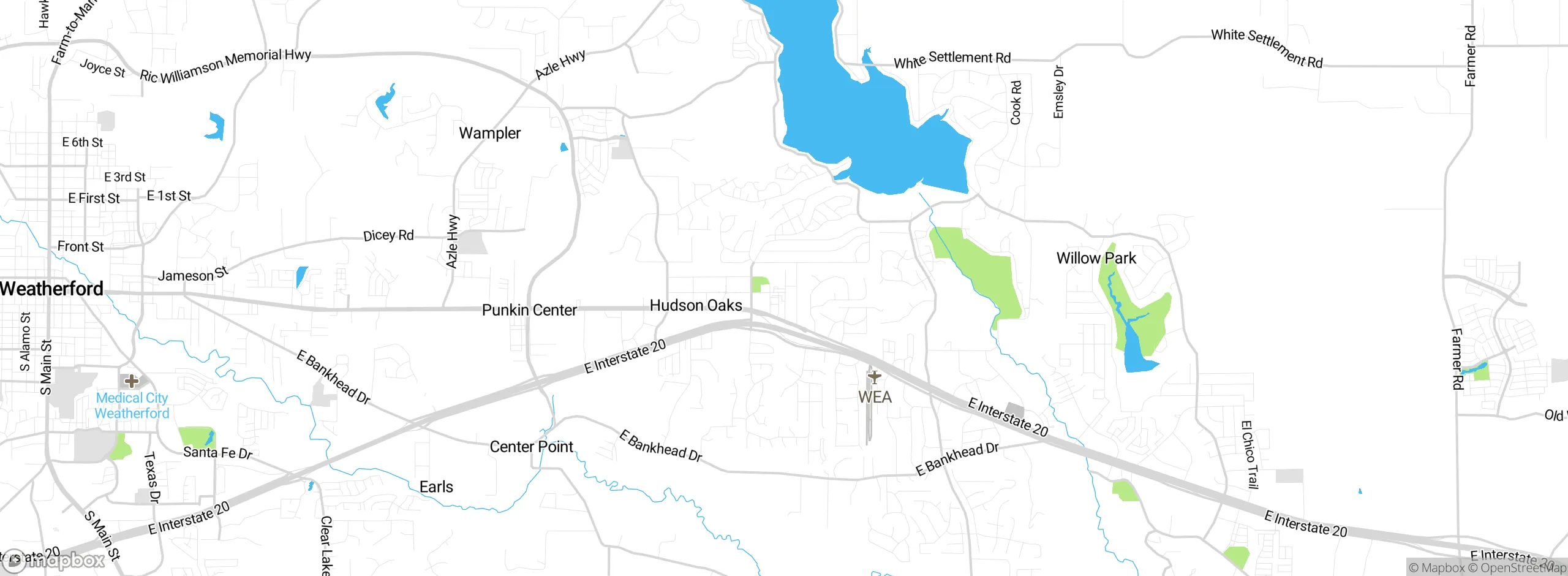 Map showing approximate location