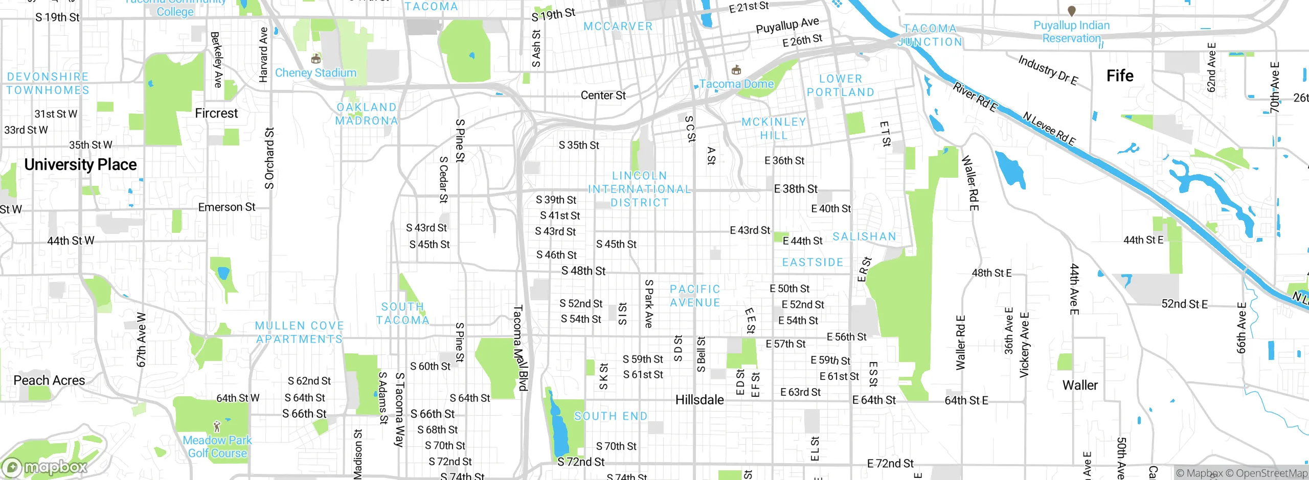 Map showing approximate location