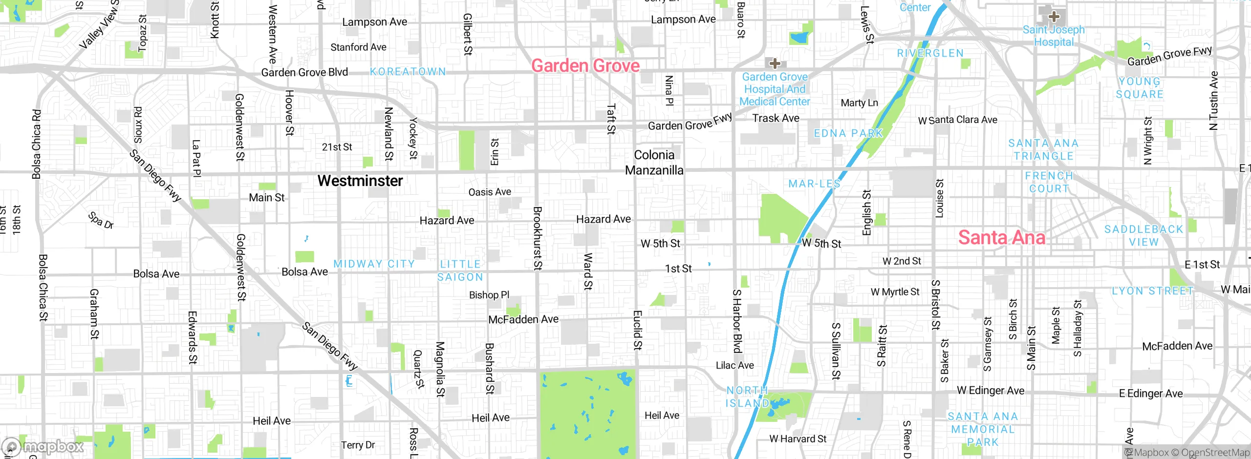 Map showing approximate location