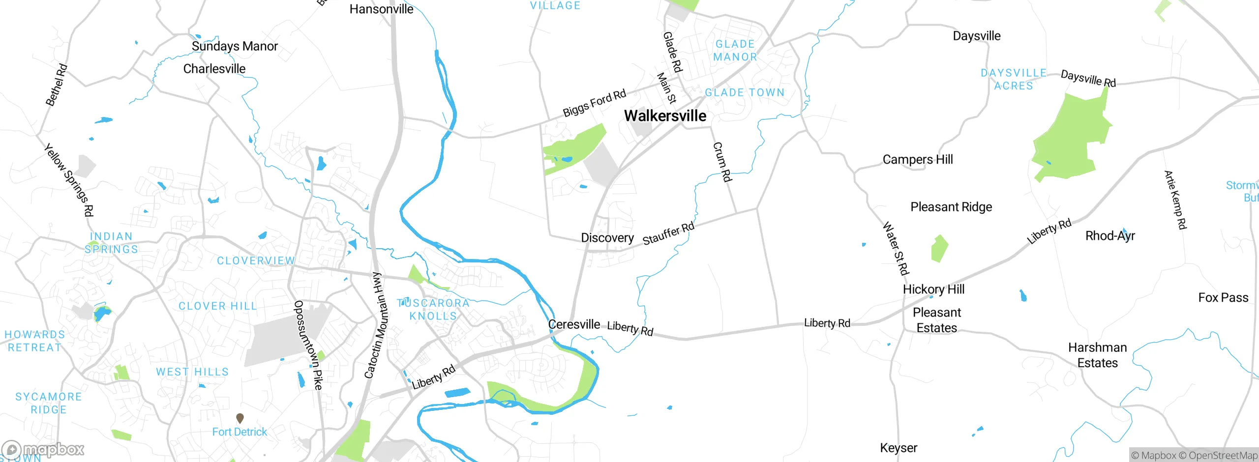 Map showing approximate location