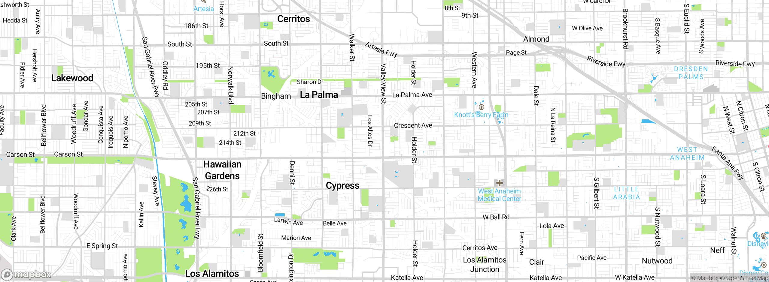 Map showing approximate location