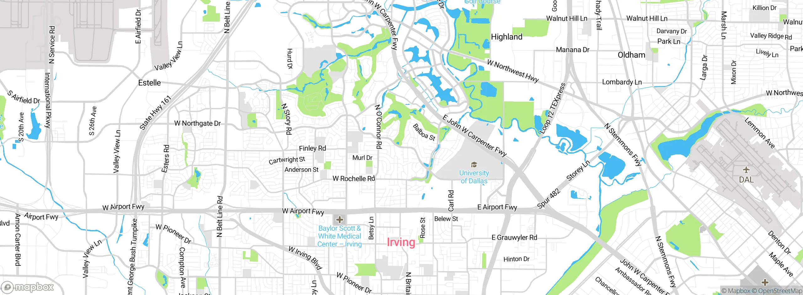 Map showing approximate location