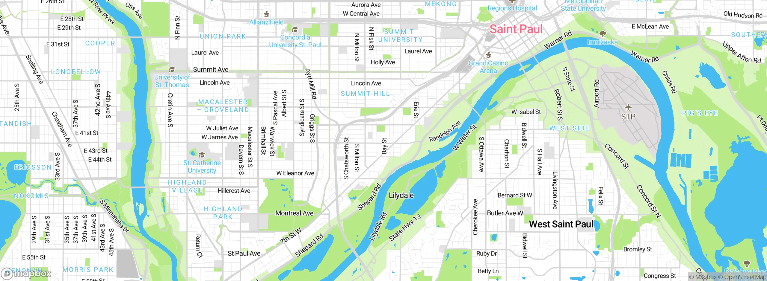 Map showing approximate location