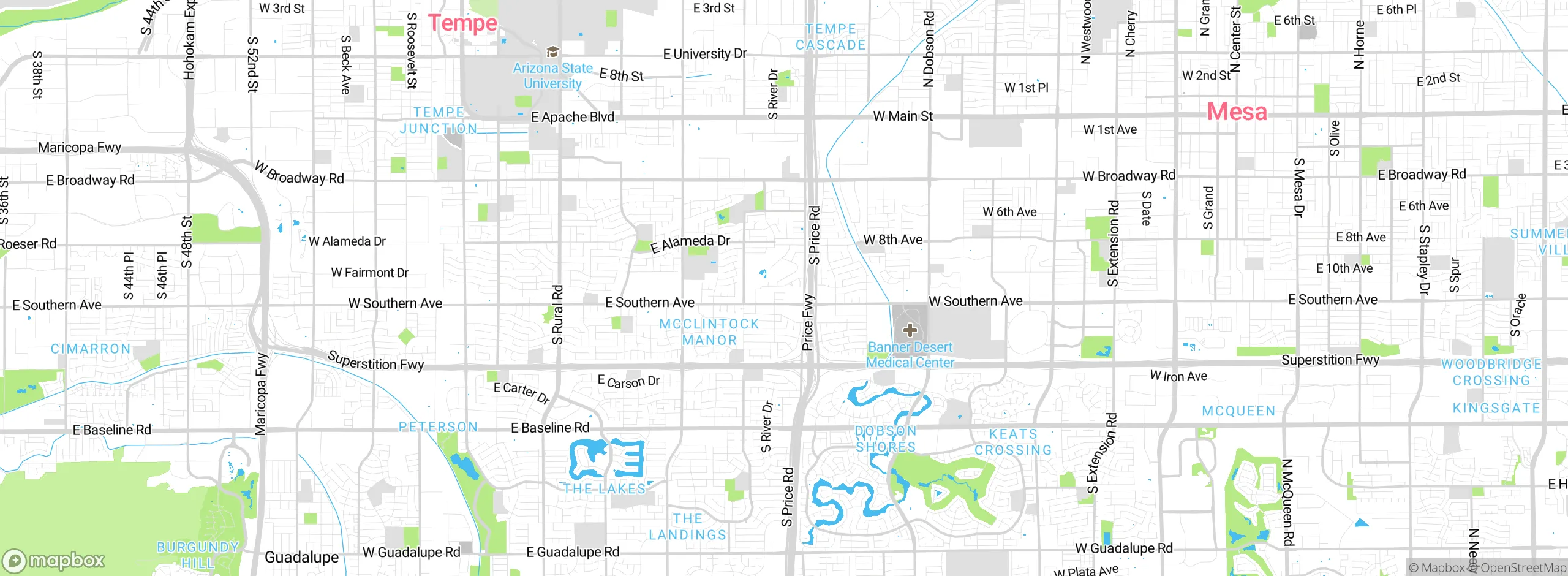Map showing approximate location