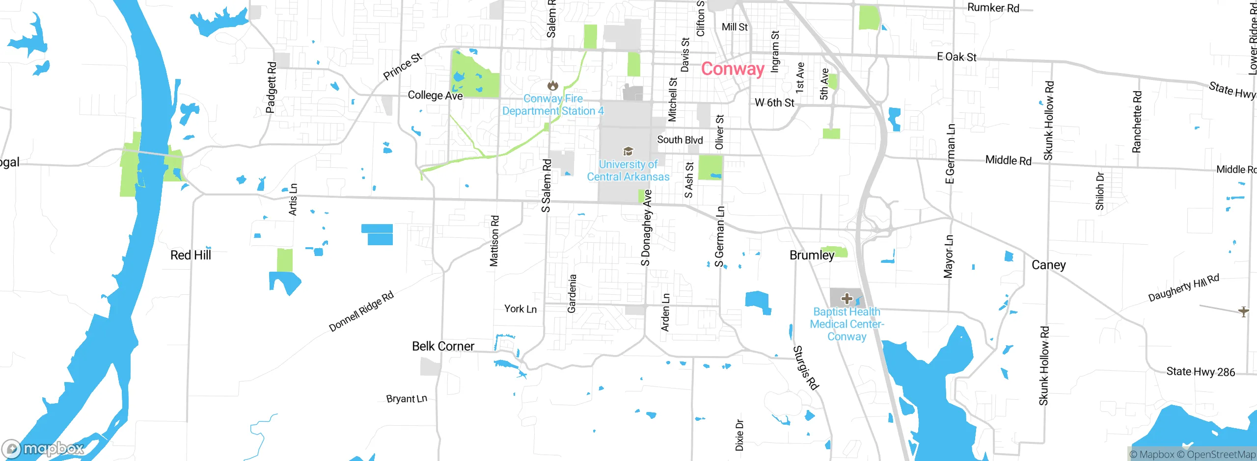 Map showing approximate location