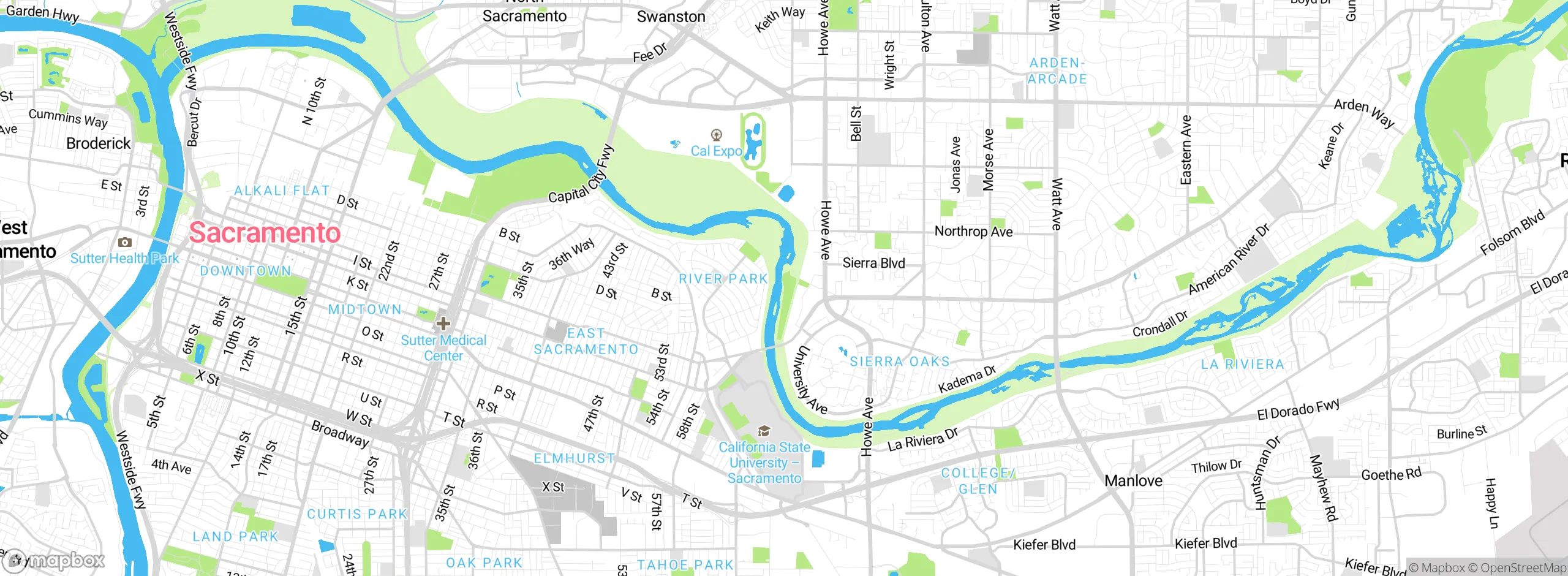 Map showing approximate location