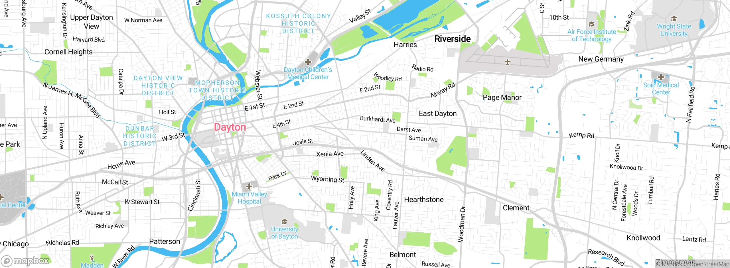 Map showing approximate location