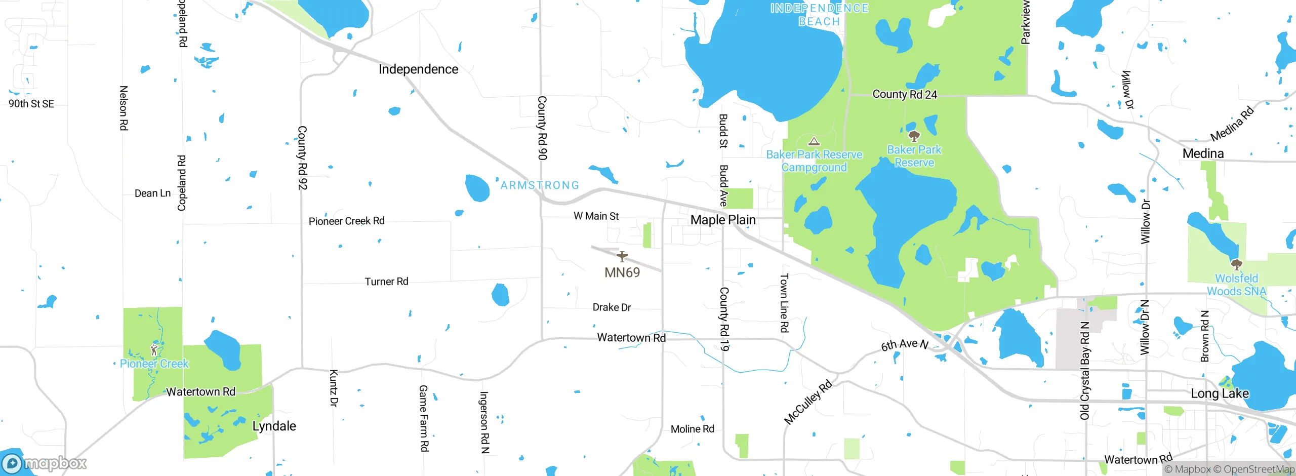 Map showing approximate location