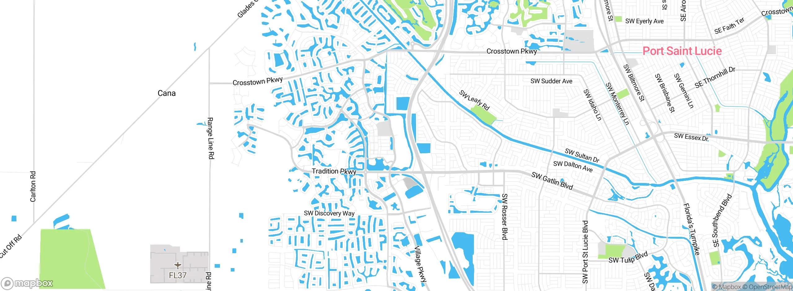 Map showing approximate location