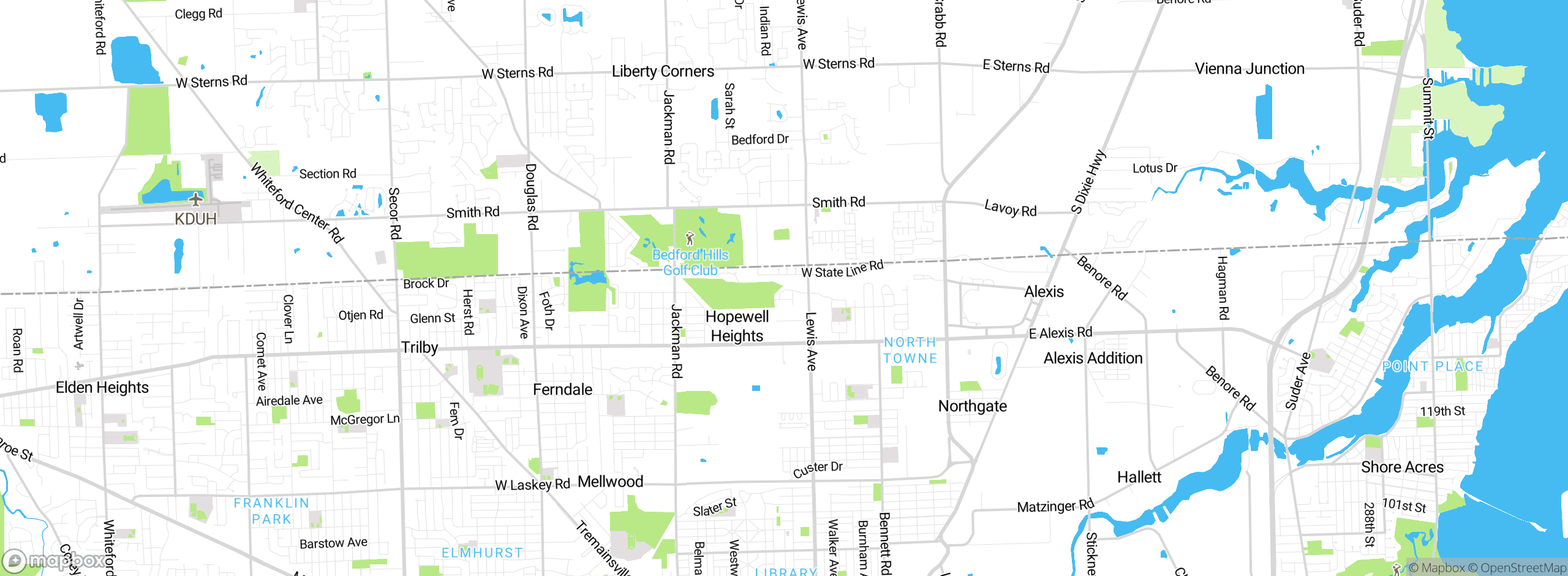 Map showing approximate location