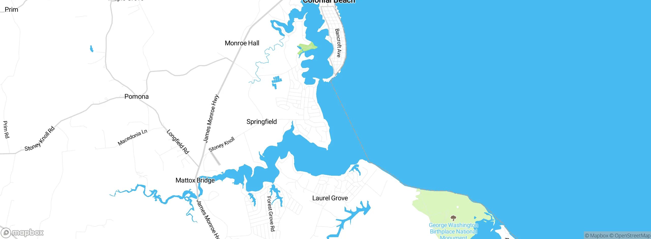 Map showing approximate location