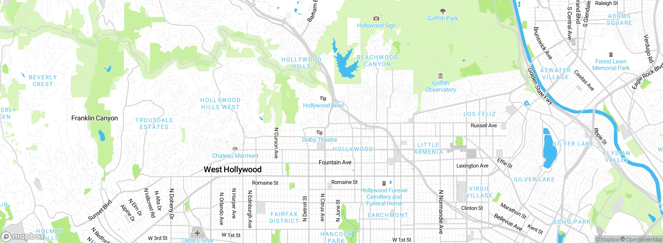 Map showing approximate location