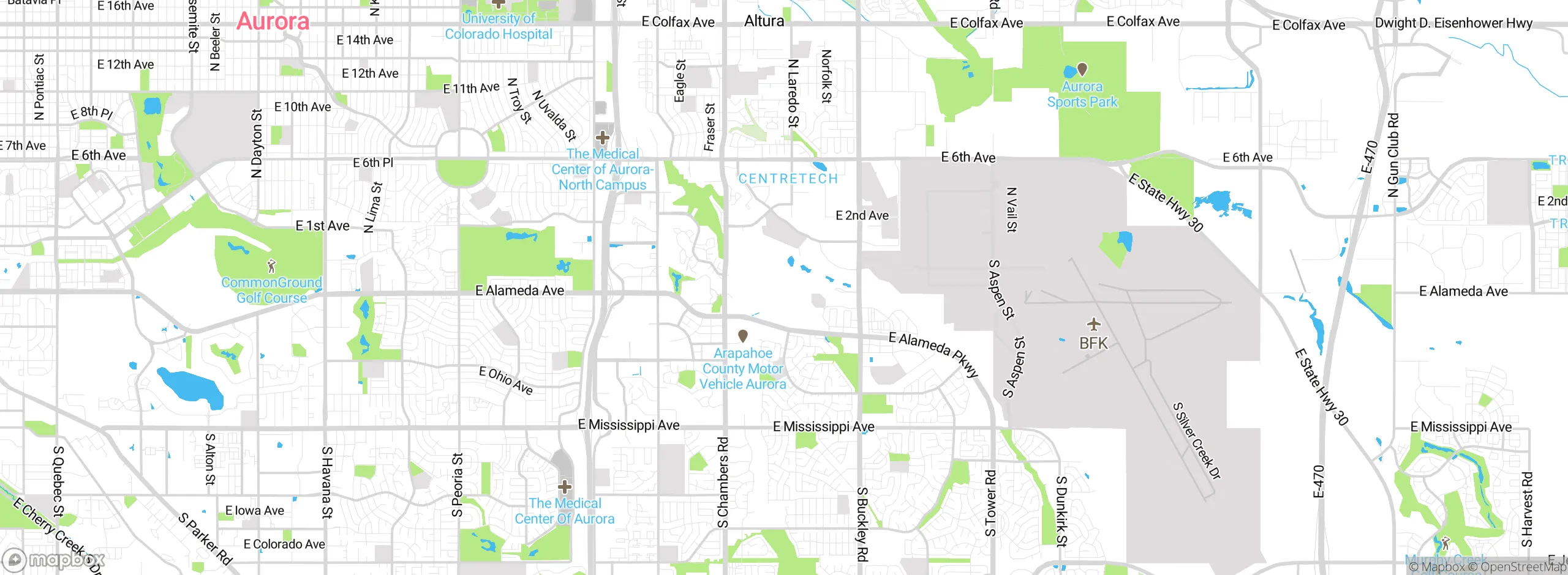 Map showing approximate location