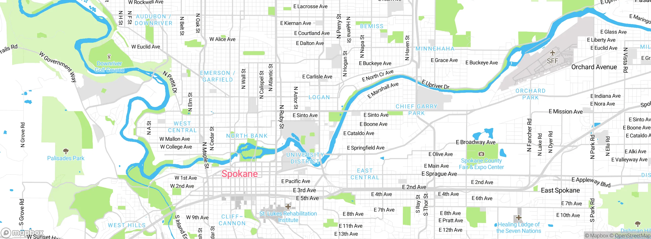 Map showing approximate location
