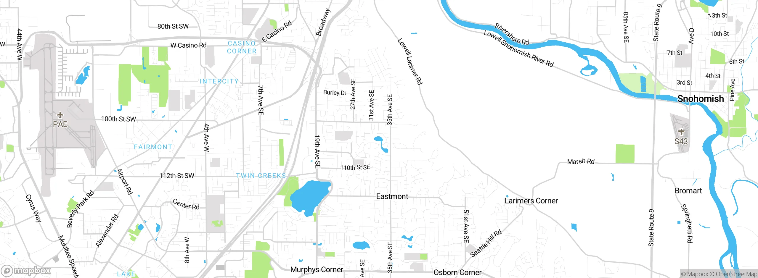 Map showing approximate location