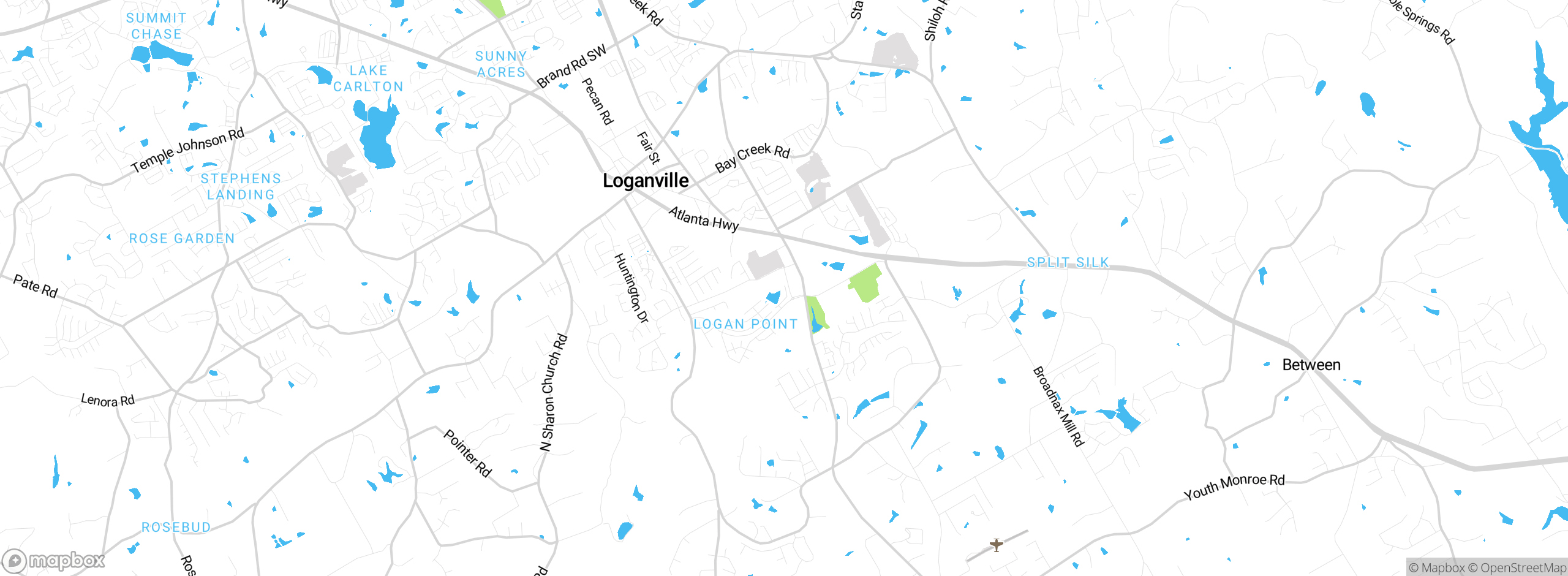 Map showing approximate location