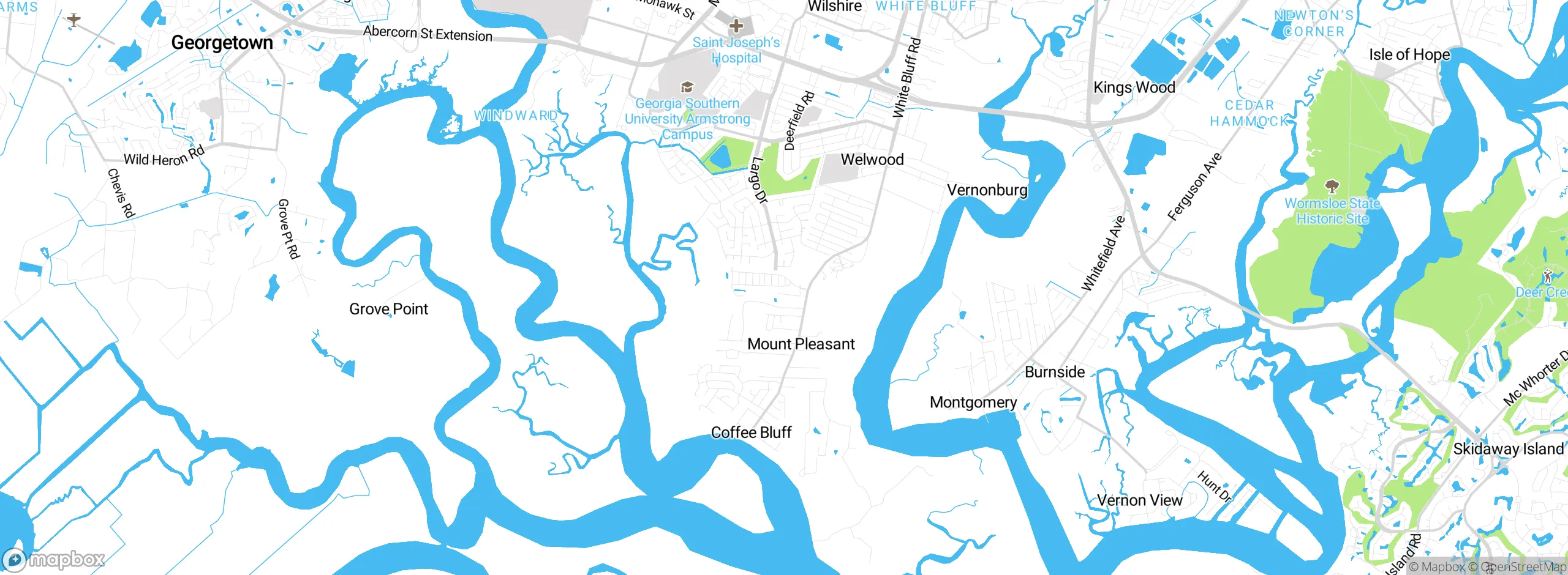 Map showing approximate location
