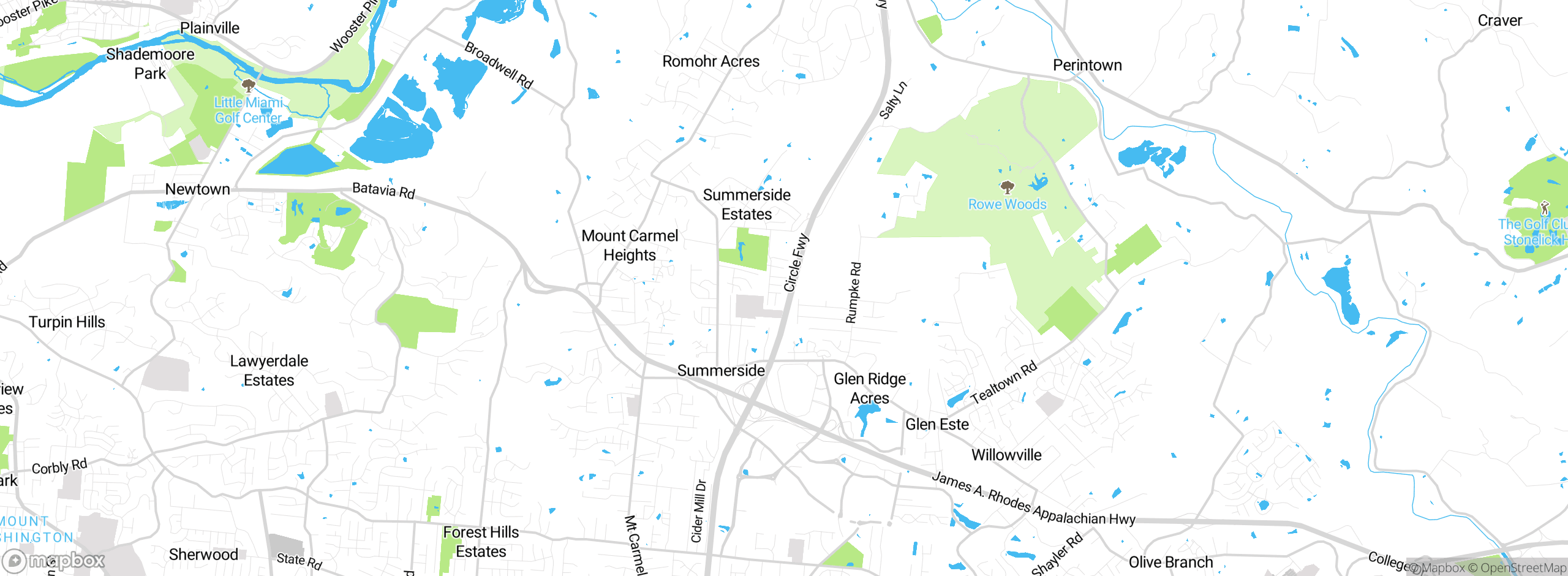 Map showing approximate location