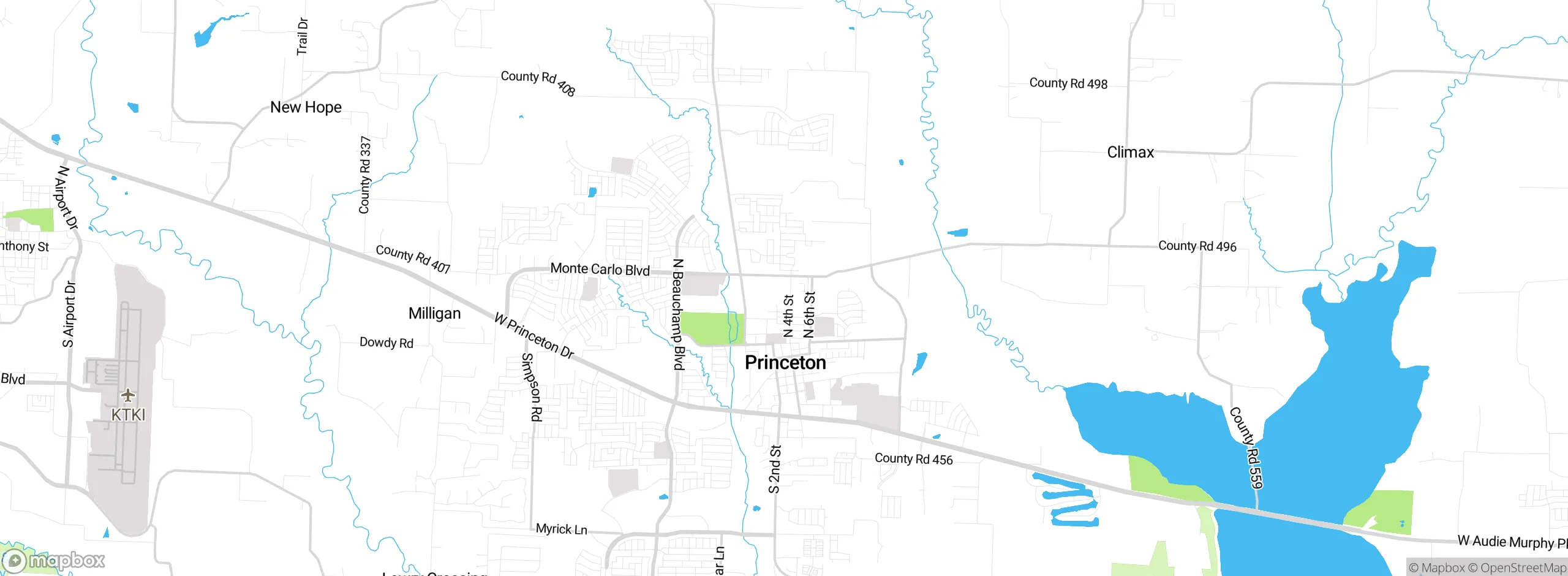 Map showing approximate location