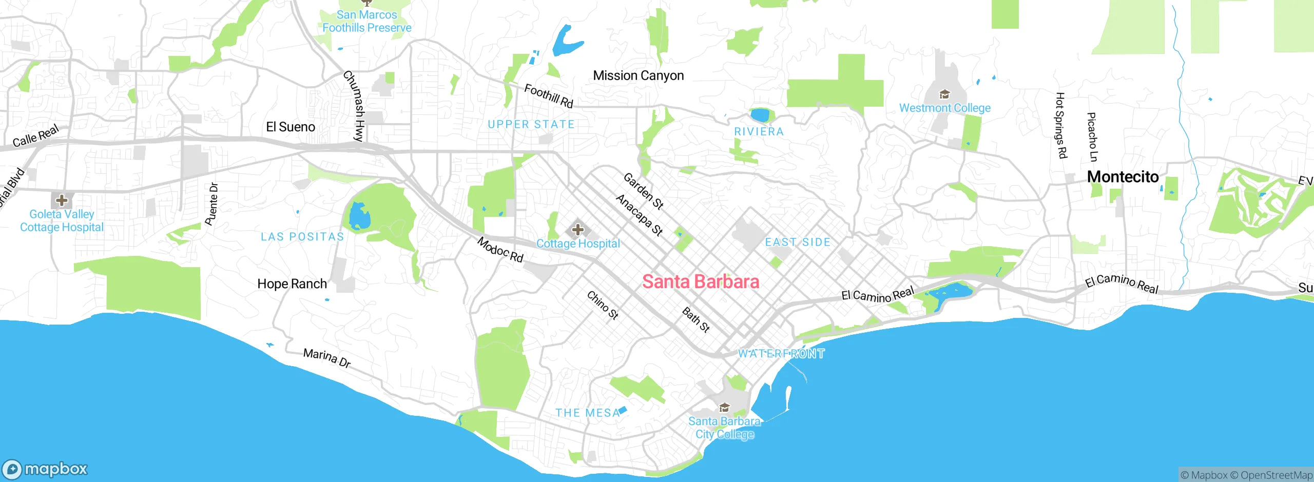 Map showing approximate location