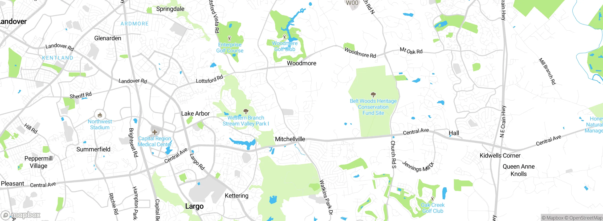 Map showing approximate location