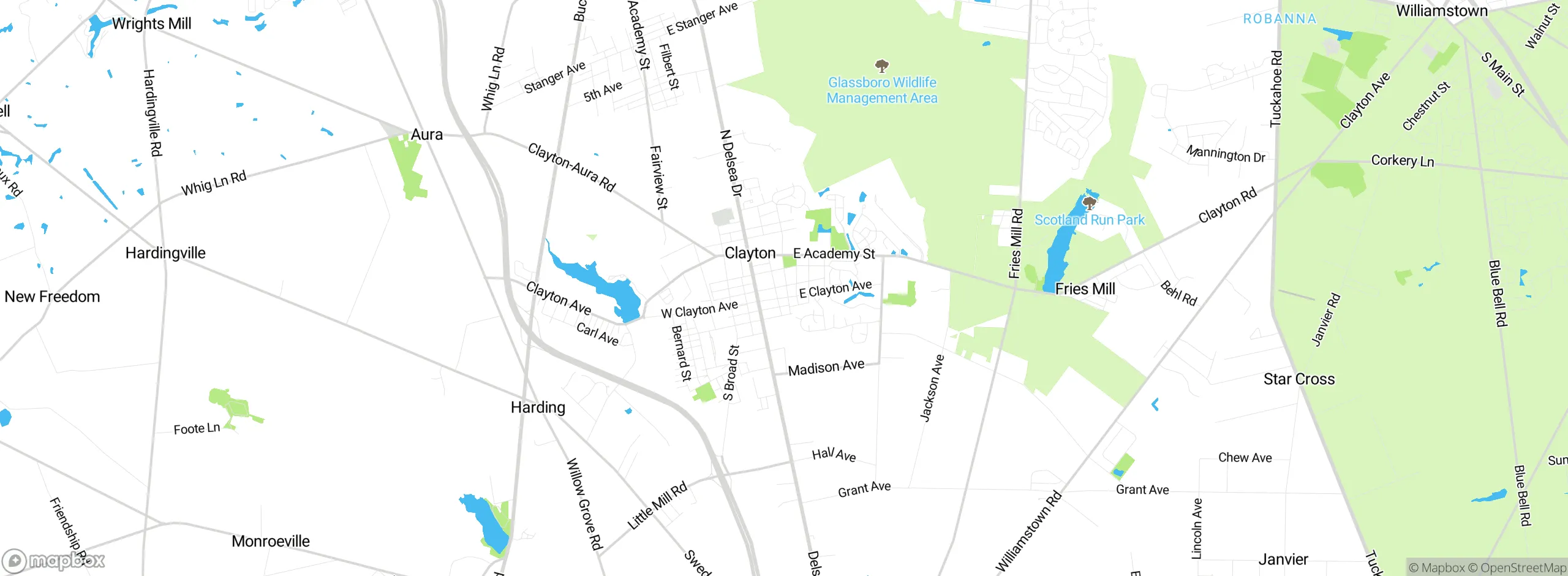 Map showing approximate location