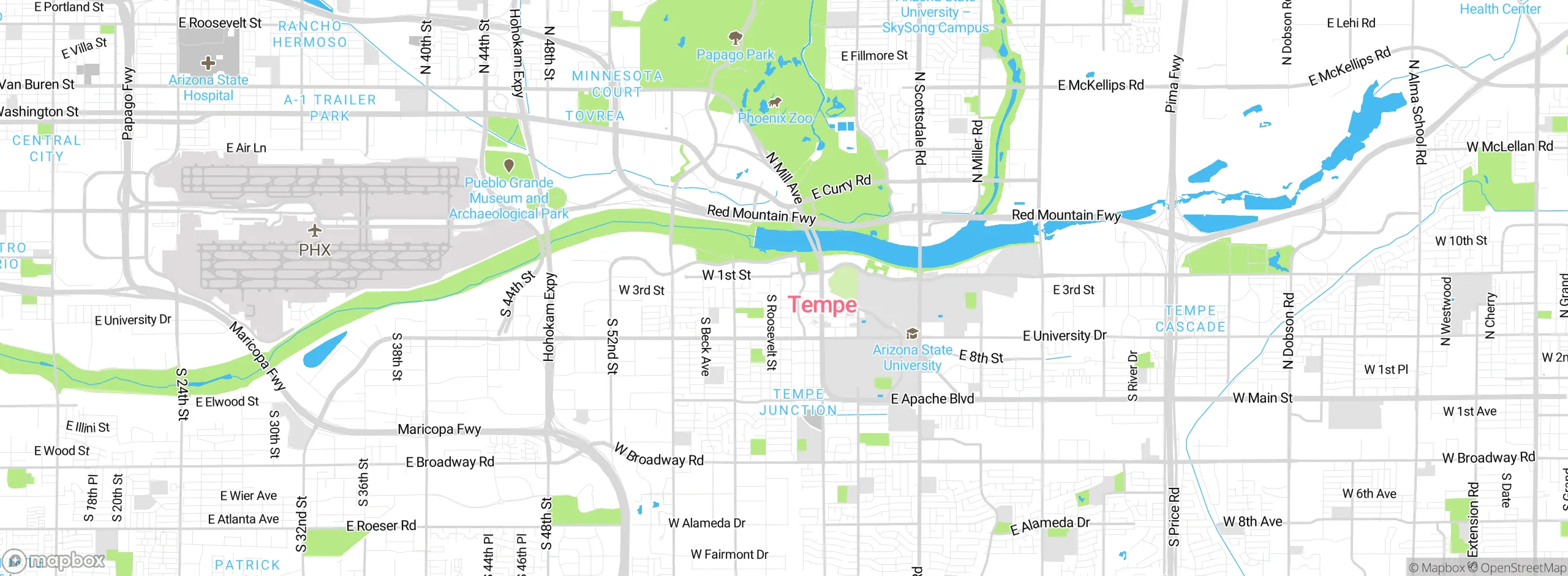Map showing approximate location