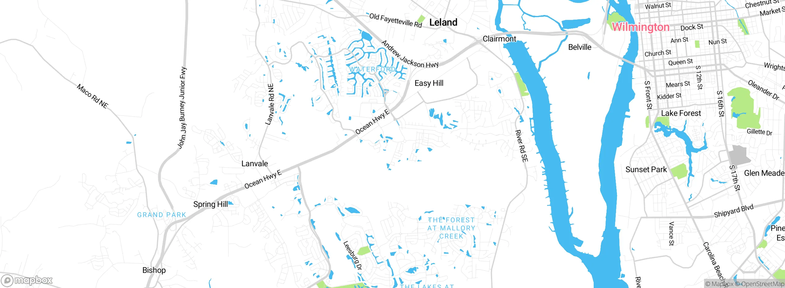 Map showing approximate location