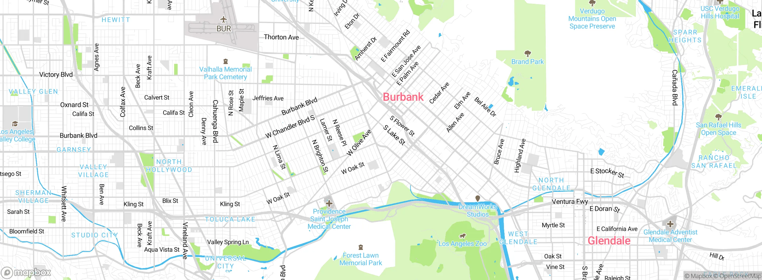 Map showing approximate location