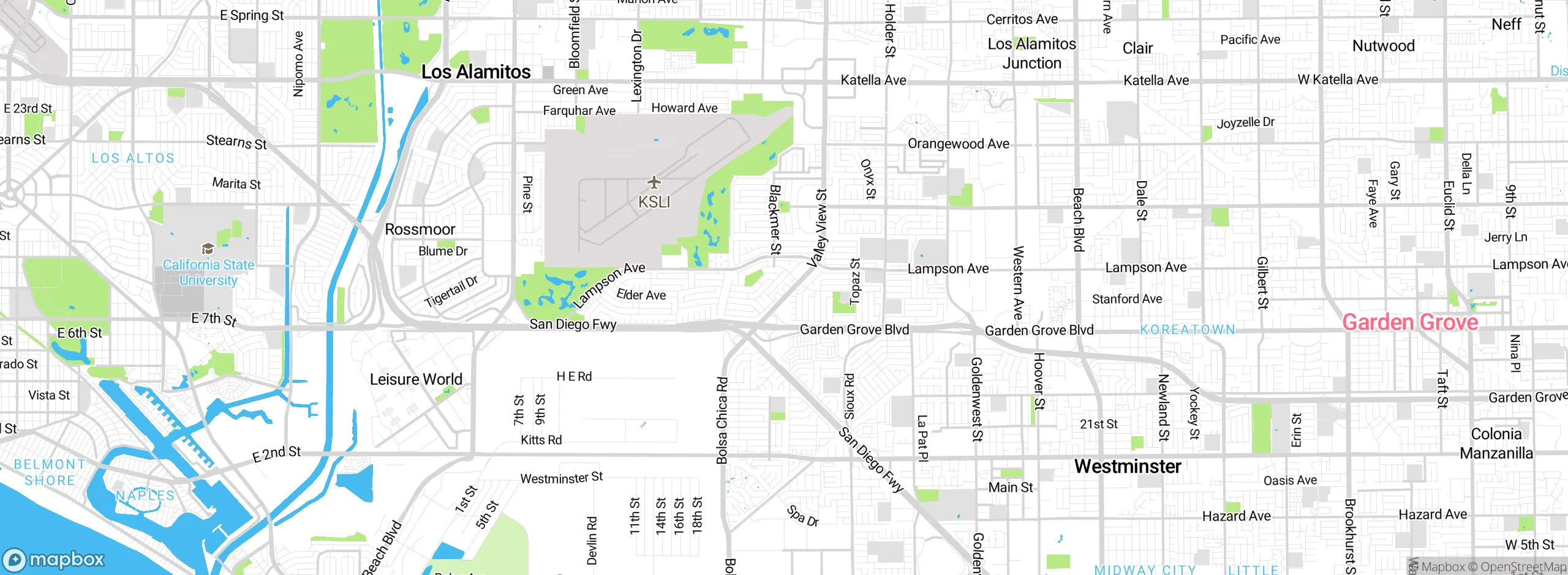 Map showing approximate location
