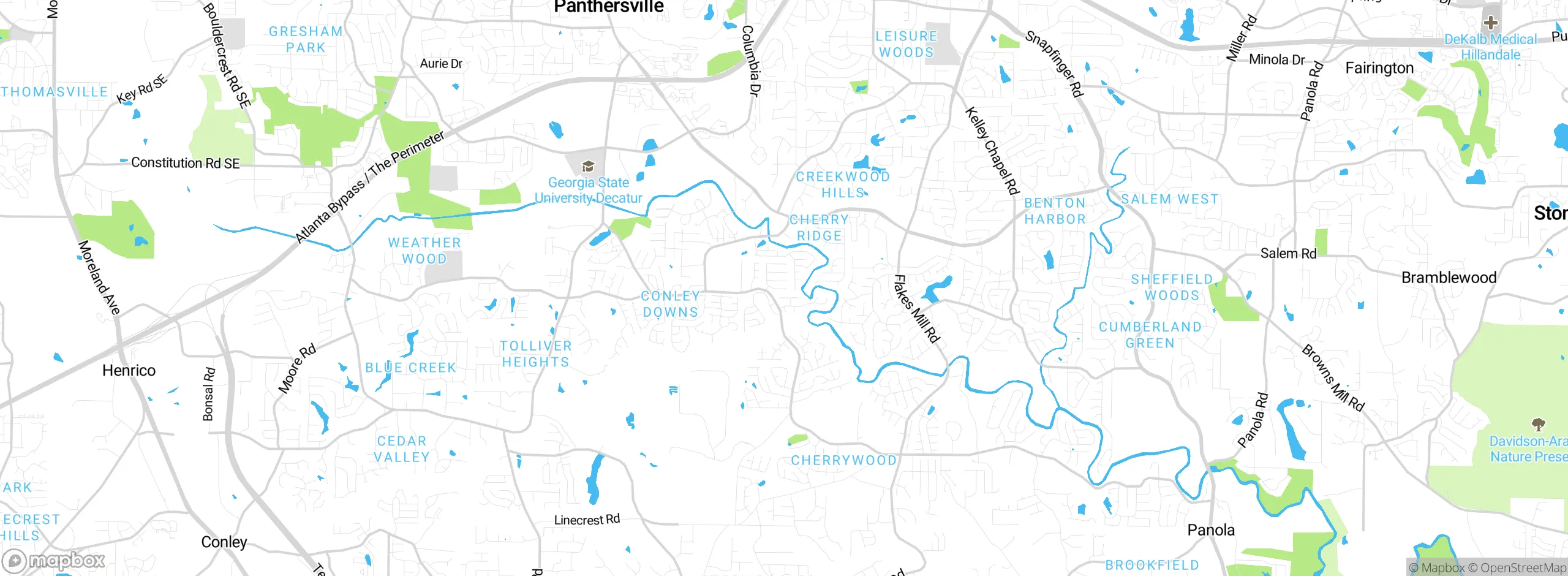 Map showing approximate location