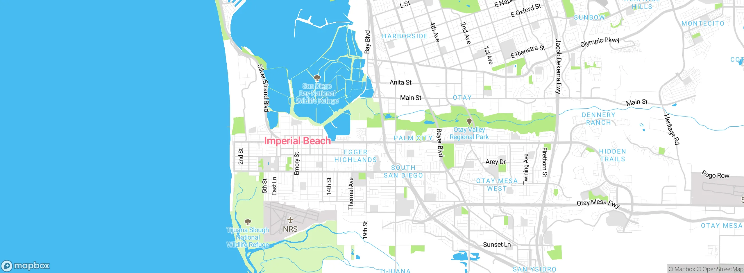 Map showing approximate location