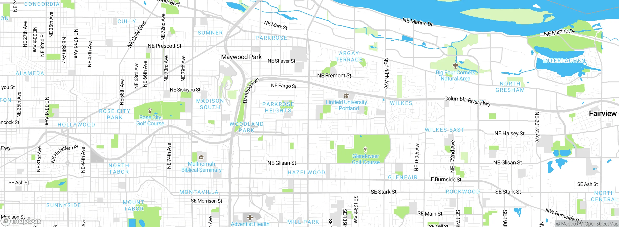 Map showing approximate location
