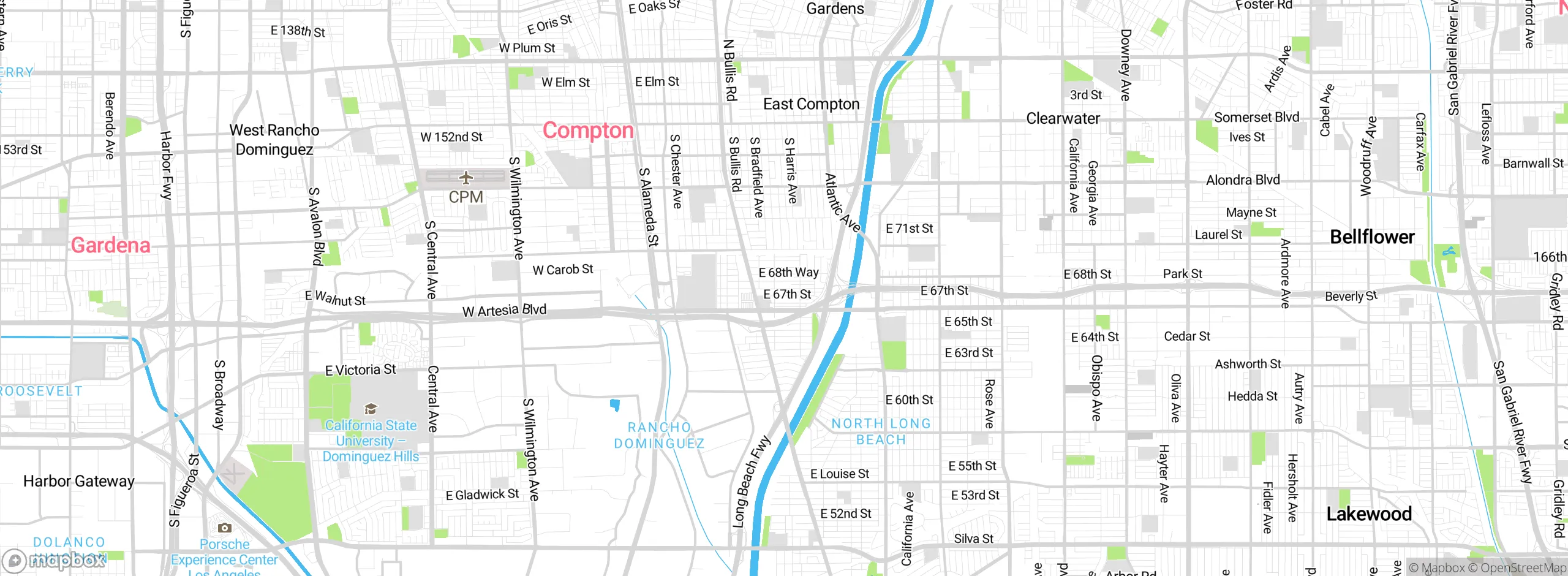 Map showing approximate location