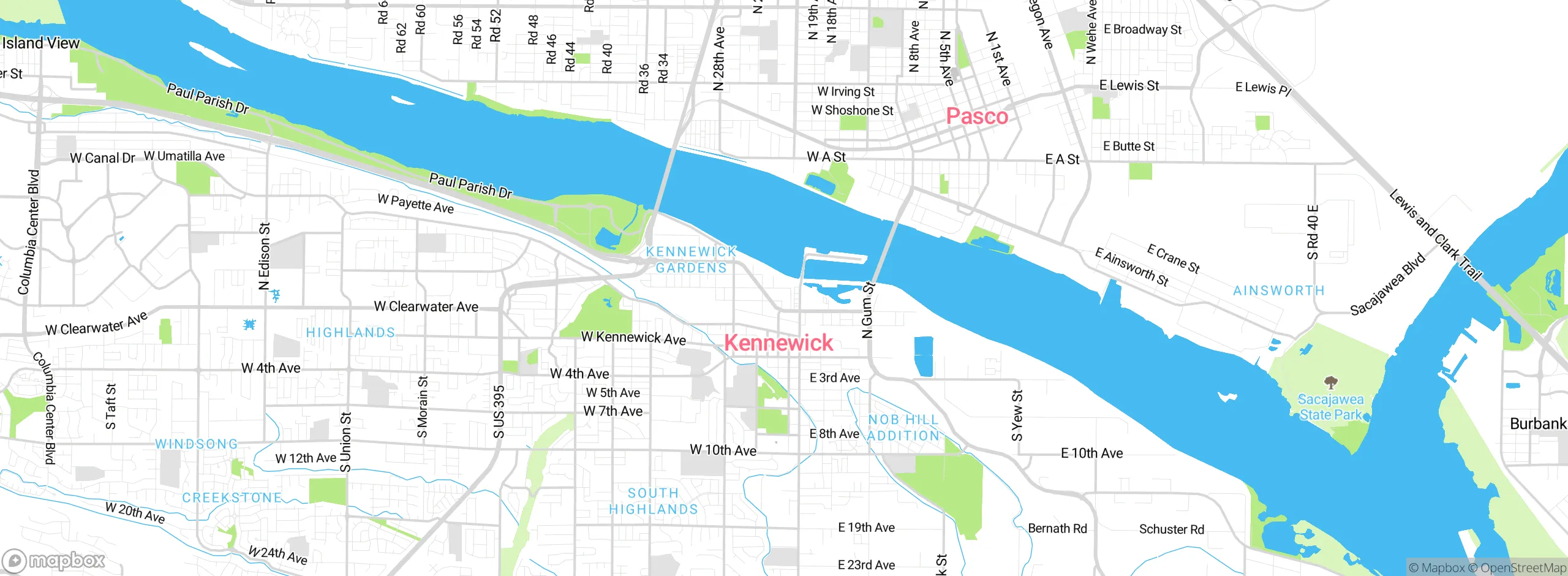 Map showing approximate location