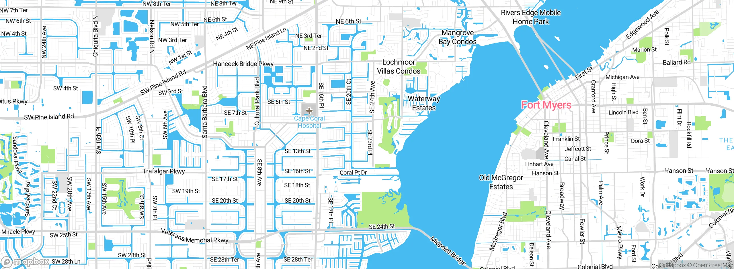Map showing approximate location