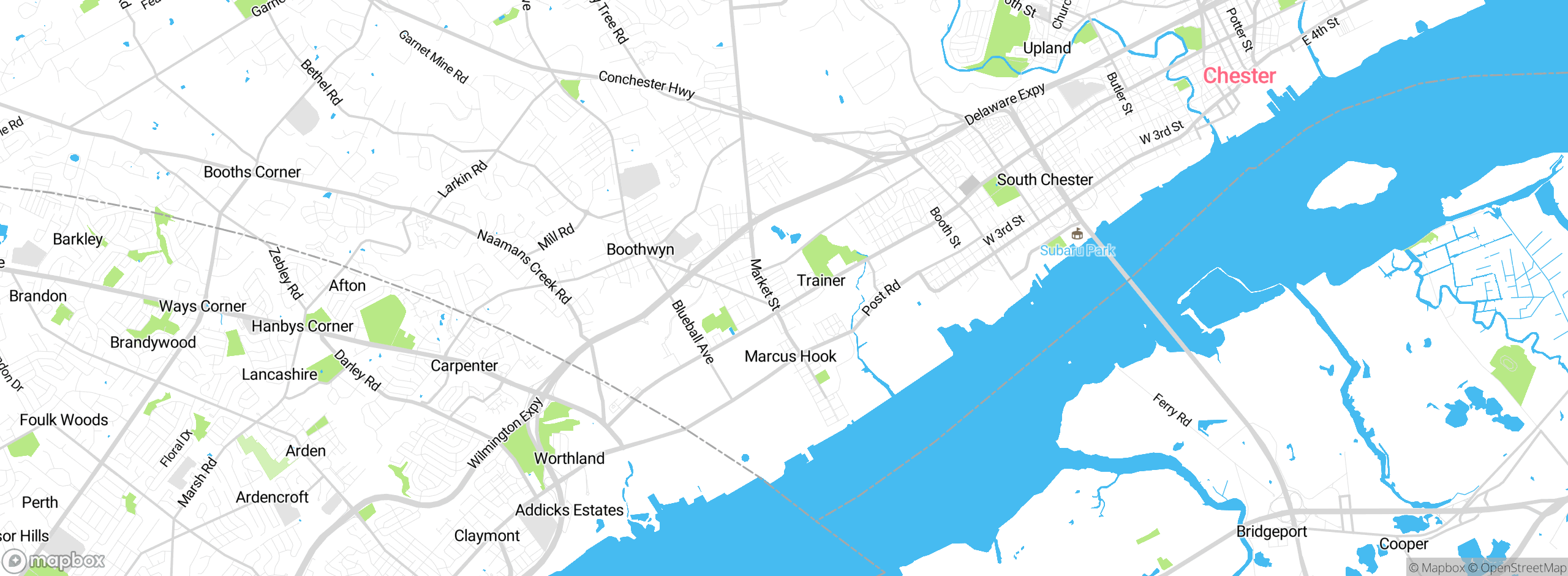 Map showing approximate location