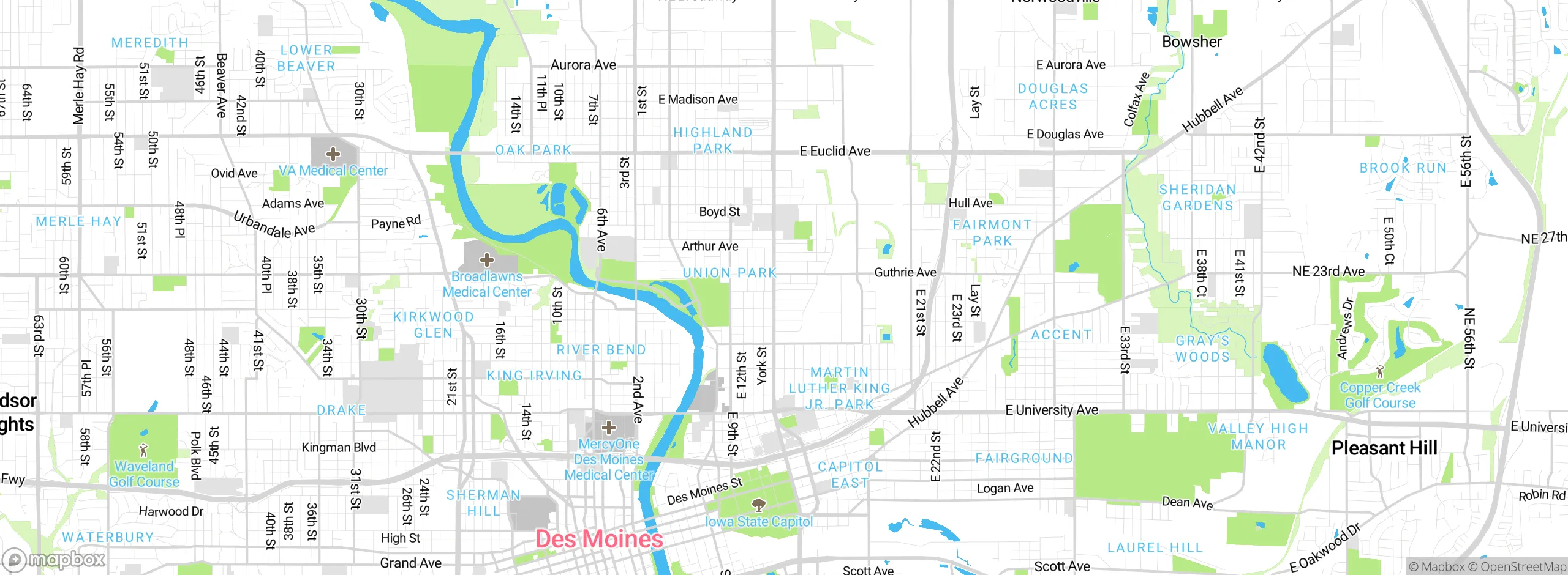 Map showing approximate location