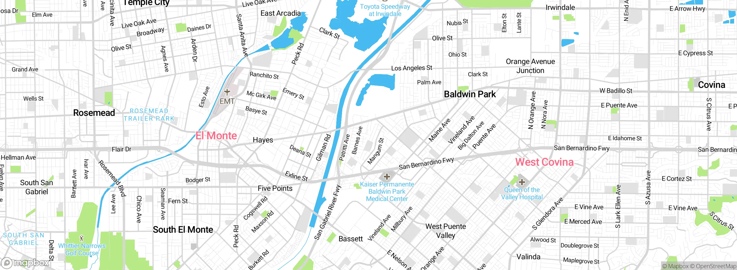 Map showing approximate location