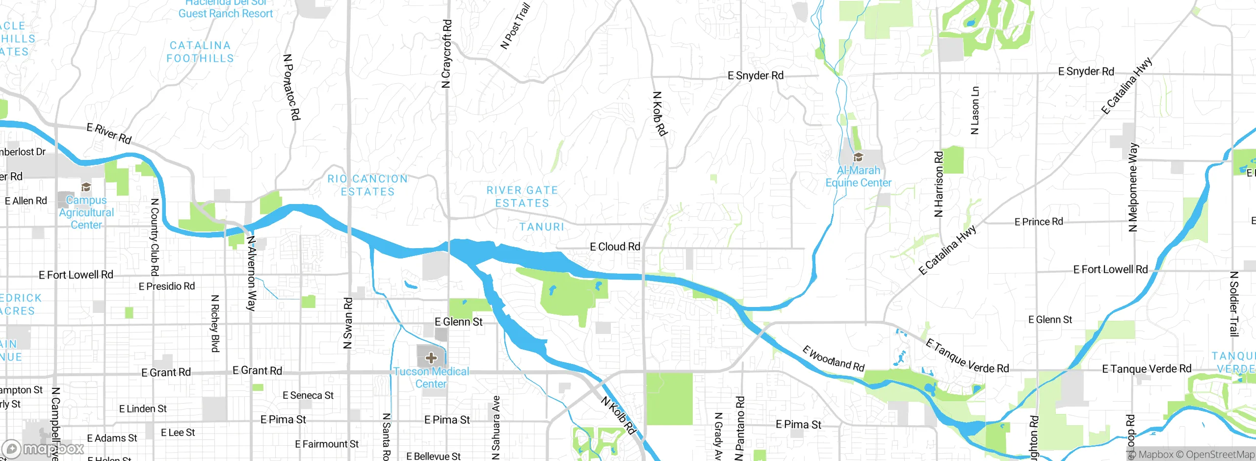 Map showing approximate location