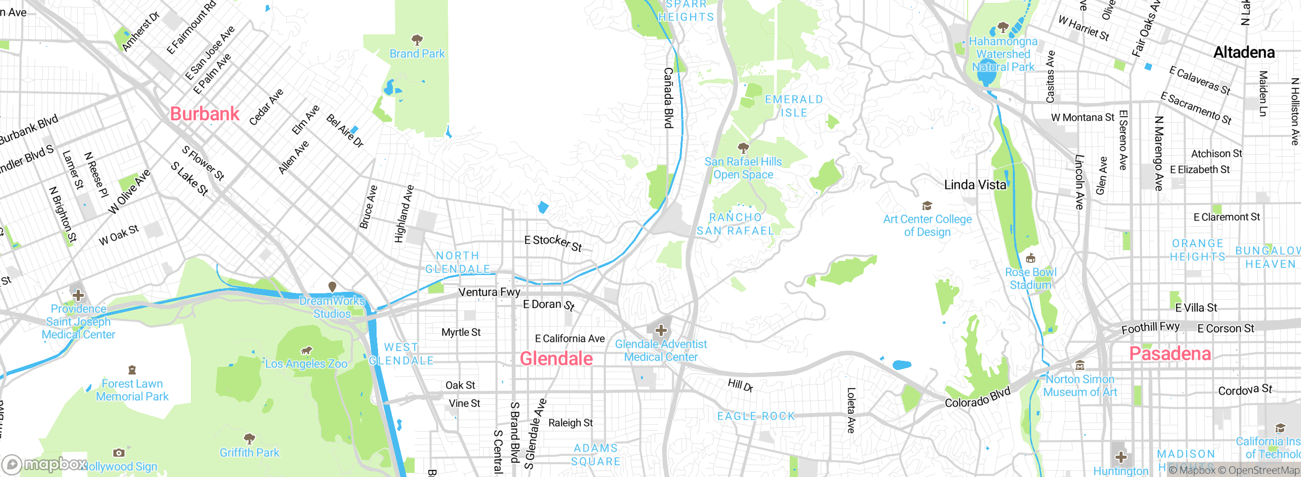 Map showing approximate location